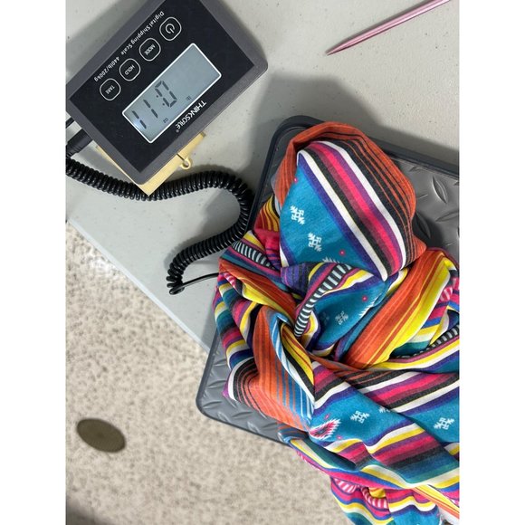 Avery Aztec Pattern Long Sleeve Hoodie Womens L Multicolor Polyester Blend NEW - Picture 6 of 6